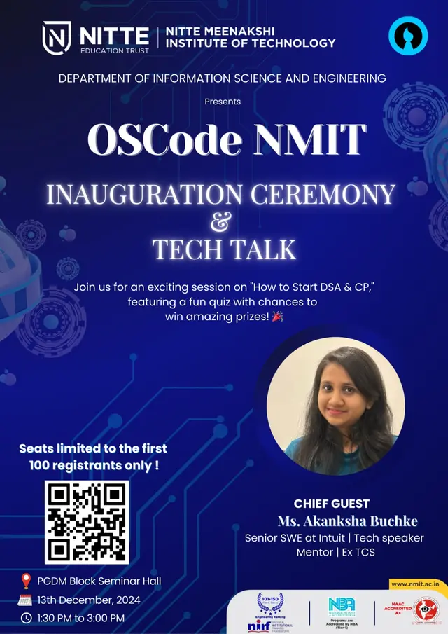 OSCode NMIT Inauguration & Tech Talk